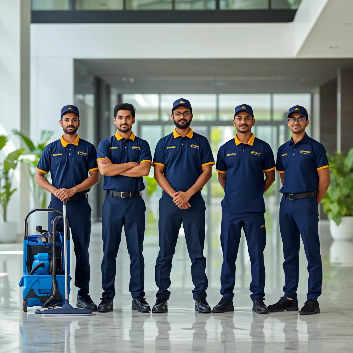 Client choosing home cleaning service