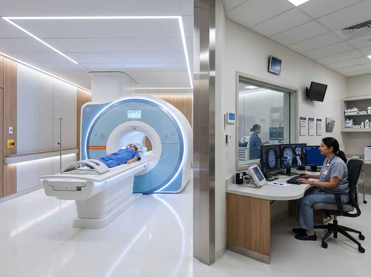 Diagnostic MRI scanner room