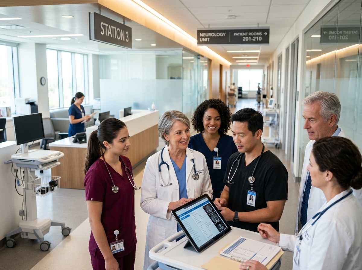 Doctor providing modern healthcare with advanced technologies