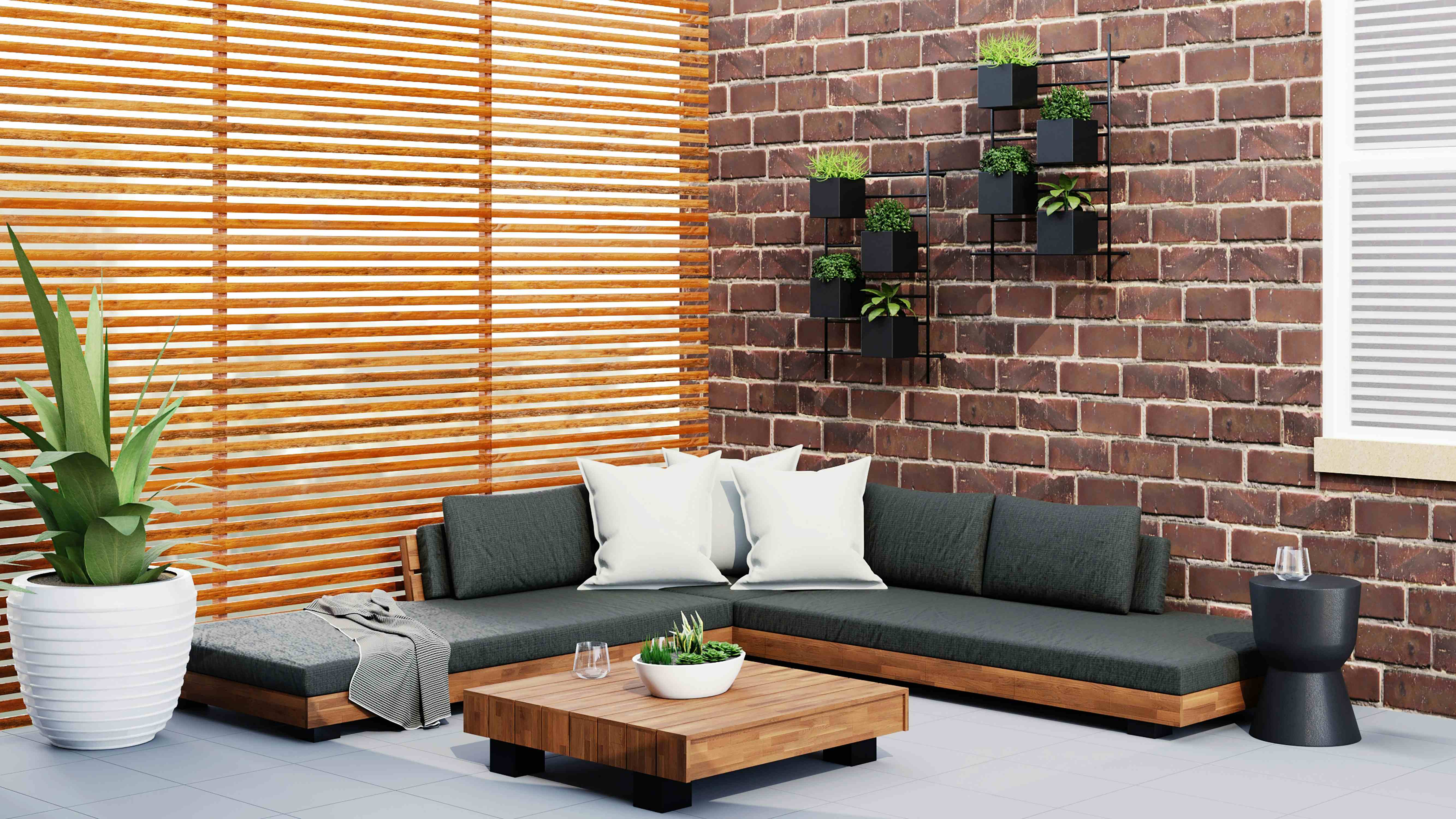 Minimalist patio room