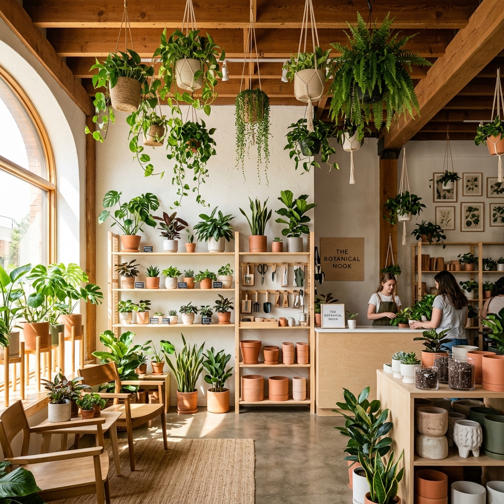 Inside our Plantora plant boutique