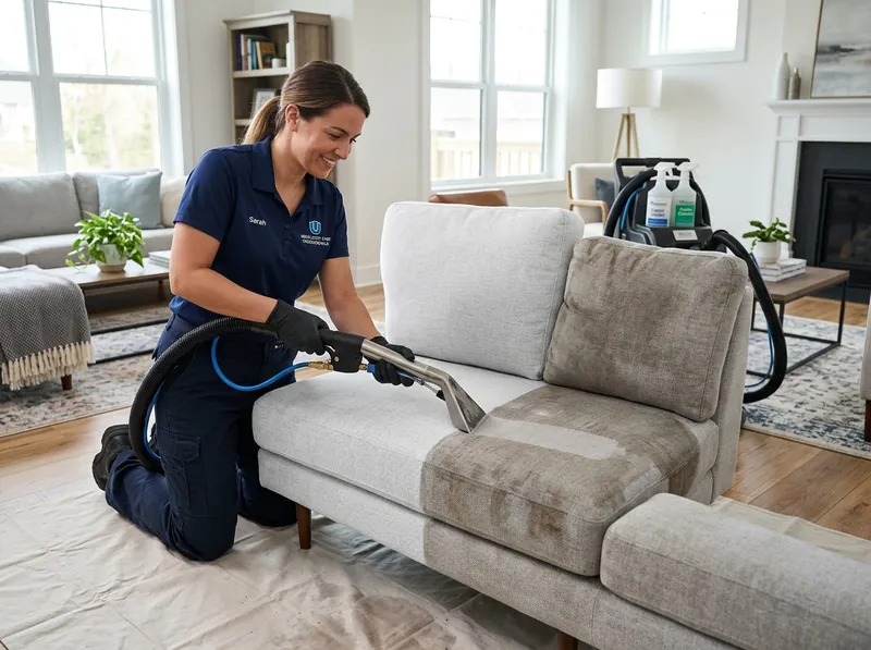 Sofa and upholstery fabric cleaning
