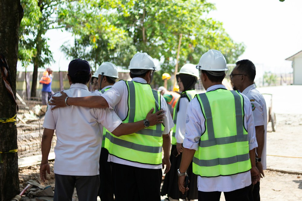 LHS Contracting LLP civil engineers conducting quality inspection on site