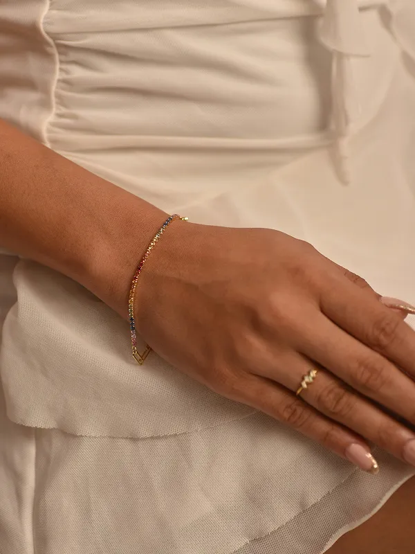 Gemstone Tennis Bracelet